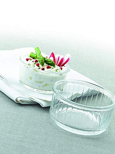 Duralex Made In France OvenChef 8 oz Ramekins, 3.9 Inch, Set of 4