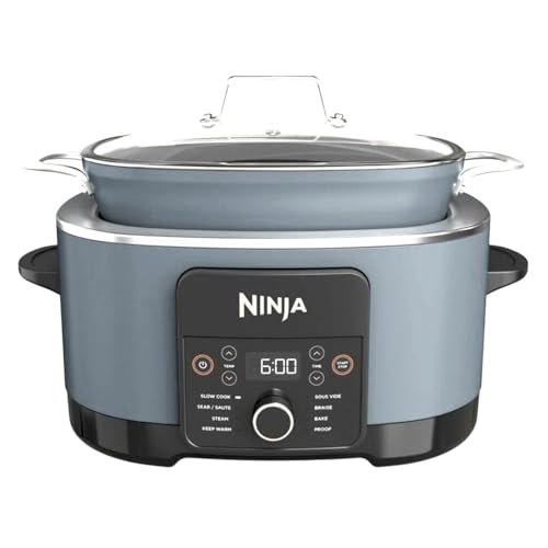 Ninja Foodi PossibleCooker PRO Plus with 11-in-1 Smart Cook System, Thermal Surround Technology, Powerful 1400-Watt Base, Oven safe up to 500º F - White (Renewed)