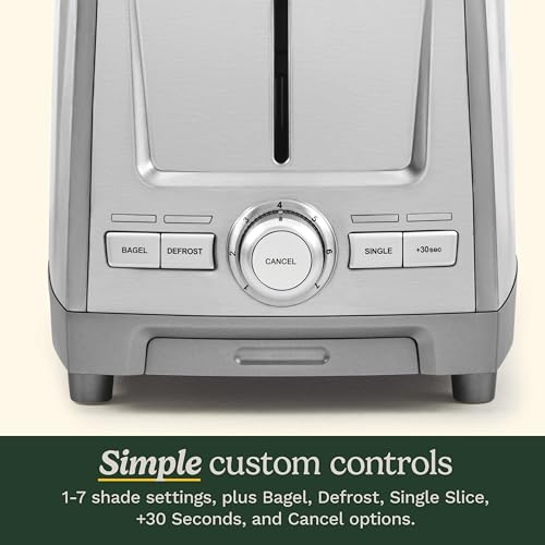 Cuisinart 2-Slice XL Slot Stainless Steel Toaster, Stainless Steel, CPT-1600
