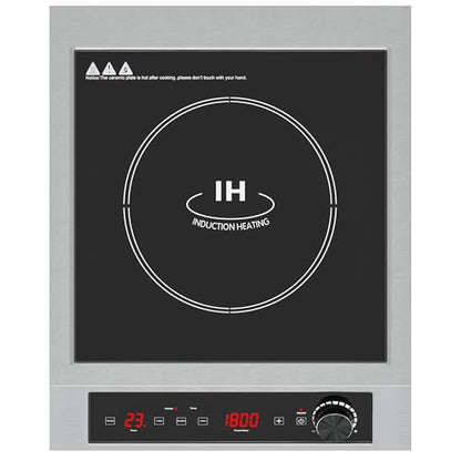 SUNVIVIPRO Commercial Induction Cooktop 1800W, Professional Electric Countertop Burner, 10 Power & 10 Temp Setting, Induction Hot Plate with Timer, Electric Stove with LED Screen, Black