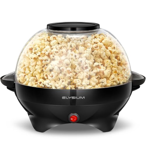 Elysium Popcorn Machine, 2-in-1 Electric Popcorn Popper Maker with Stirring