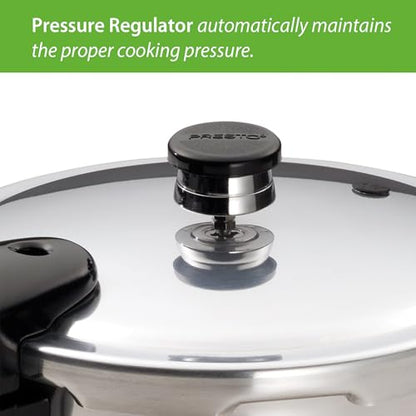 Presto 01264 6-Quart Aluminum Pressure Cooker, Silver