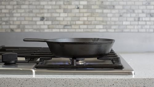 Lodge Seasoned Cast Iron Skillet 9 Inches - PFAS-Free, Non-Toxic Cookware - Use with an Oven, Stove, Grill, or Campfire - Naturally Non-Stick & Oven Safe