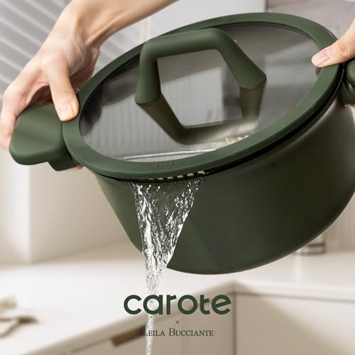 CAROTE 31PCS Pots and Pans Set, Nonstick Cookware Set Kitchen Non Stick Induction Titanium Cookware Non-toxic Granite Cooking set, PFOA Free