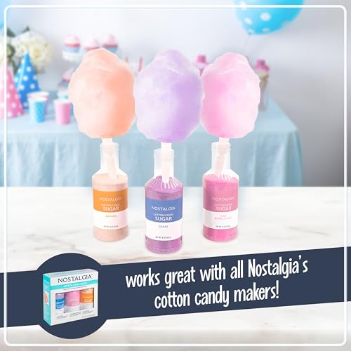 Nostalgia Classic Countertop Cotton Candy Machine, Manual, Retro Vintage Candy Maker Includes 2 Reusable Cones & Scoop, Aqua