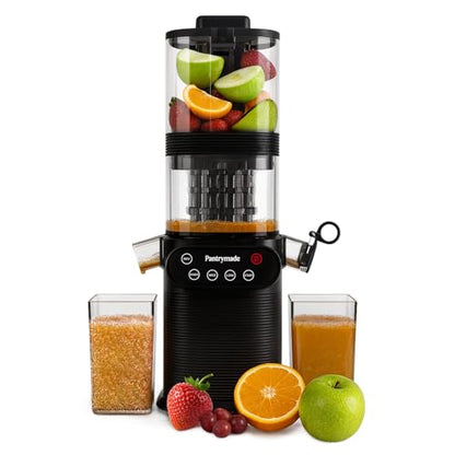 Pantrymade Cold Press Juicer | 5.5” Feed Chute, Whole Fruits, High Yield