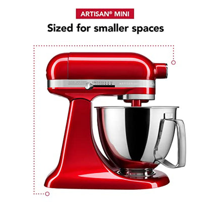 KitchenAid Artisan Mini, 3.5-Qt Tilt Head Stand Mixer, Candy Apple Red