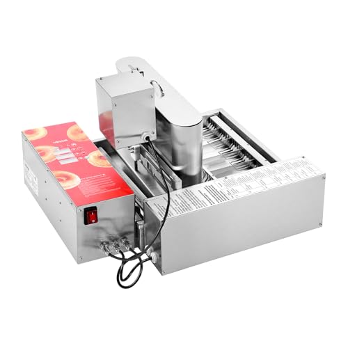 VEVOR Commercial Automatic Donuts Machine, 6 Rows Donuts Making Equipment, 360 pcs/hour Electric High Power Doughnut Maker, Stainless Steel Frying Auto Fryer, with Intelligent Control