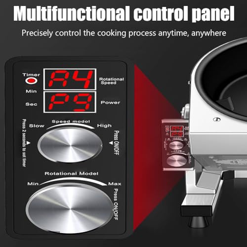 PA-DABAOO Automatic Stir Fry Machine Countertop Cooker,Commercial Drum Type Stir Frying Machine,Multi-Function Kitchen Robot,360° Rotating Stir Fry Machines,Smart Timing