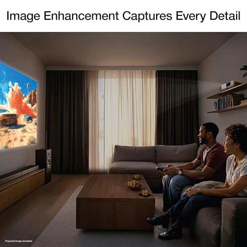 Epson Home Cinema 1100 3-Chip 3LCD Wireless 1080p Projector Streaming with Apple AirPlay, Miracast, Media Room/Gaming, 3,400 Lumens Color and White Brightness, Speaker, 16000:1 Contrast, 2x HDMI
