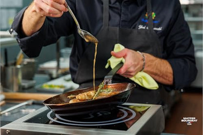 Matfer Bourgeat Black Carbon Steel Frying Pan, 15 1/2"