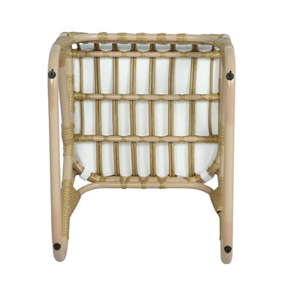 Christopher Knight Home Busby Acacia Wood Patio Dining Set for 4, Square Patio Dining Table and PE Wicker Chairs Set of 4, 5 Piece Outdoor Dining Set with Cushion, Teak+Light Beige