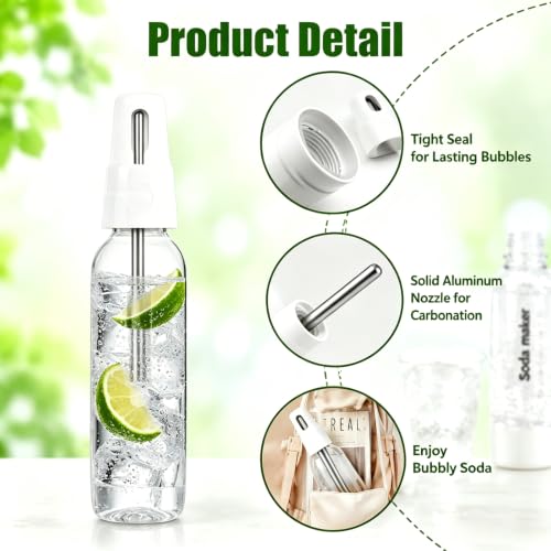 Soda Siphon 1L, Portable Sparkling Water Maker, Carbonated Soda Maker