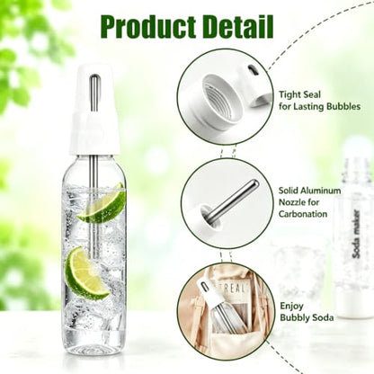 Soda Siphon 1L, Portable Sparkling Water Maker, Carbonated Soda Maker