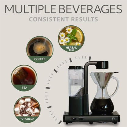 WILLOW 10 Cup Drip Coffee Maker, Automatic Pour Over Coffee Maker with Glass Carafe and Auto Shut-Off Feature, Suitable for Hot & Iced Coffee, ECO Coffee Machine made with 99% PC Recycled Plastics