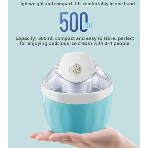 Small Home Mini Ice Cream Maker (Applicable to 110V-120V)，Pink