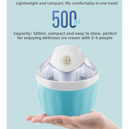 Small Home Mini Ice Cream Maker (Applicable to 110V-120V)，Pink