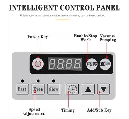 Commercial Meat Tumbler Marinator,18L Vacuum Tumbler Marinating Machine,Stainless Steel Food-Grade Vacuum Curing,3-Speed,Bidirectional Rotation Rapid Marination