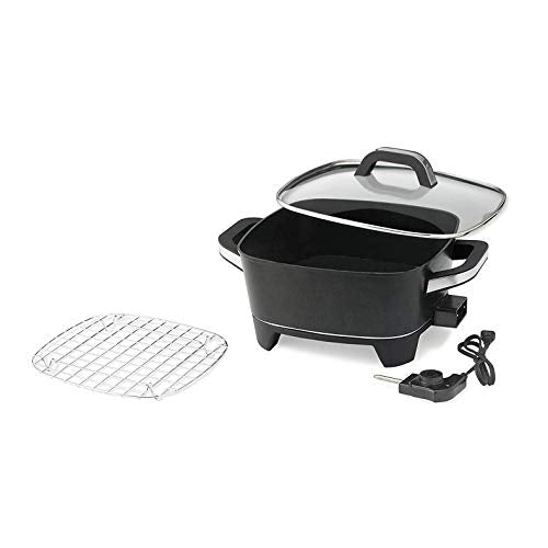 NESCO ES-12, Extra Deep Electric Skillet, Black, 12 inch, 1500 watts