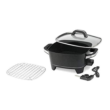 NESCO ES-12, Extra Deep Electric Skillet, Black, 12 inch, 1500 watts