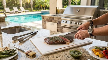 FARBERWARE Extra-Large Plastic Cutting Board, 15x20 Inch Dishwasher-Safe Chopping Board with Juice Groove, Non-Slip Surface, Durable, White