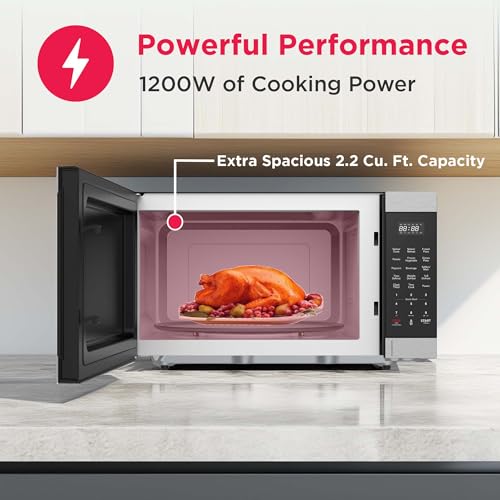 FRIGIDAIRE 2.1 Cu. Ft. Stainless Steel Microwave Oven, Multi Function, Programmable