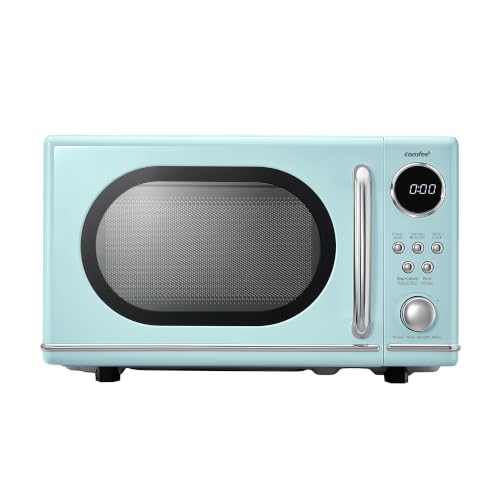 COMFEE' Retro Countertop Microwave Oven, 0.7 Cu.Ft., 700W, Green