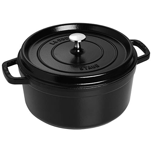 Staub Round Dutch Oven 4-Quart Matte Black