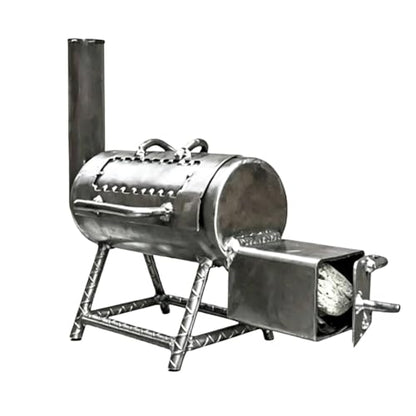 Miniature Smoker, Mini BBQ Grill Tabletop Smoker, Portable Charcoal Grill with Charcoal Chimney, Charcoals Grills with Smokers Combo for BBQ Grilling