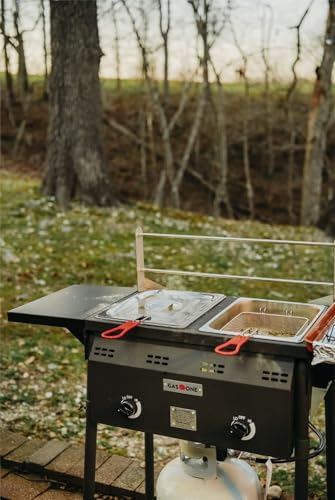GasOne B-5850B Outdoor Propane Double Deep Fryer