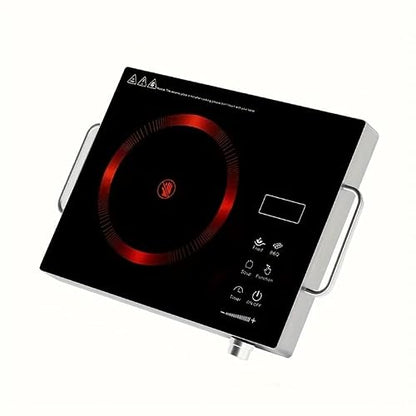 Portable Electric Cooktop, 2200W Ceramic Glass Induction Burner, 12 Power Levels, 3-Hour Timer