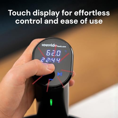 The Lab Made iVide 2.0 Sous Vide Cooker, 1200W WiFi Immersion Circulator, 0.1° Precision, Up to 30L Water Bath