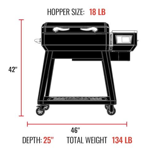 recteq Pellet Grill SmokeStone RT-480SS, Outdoor Griddle Grill with Even Temperature, Rolled Steel Cooktop
