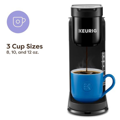 Keurig K-Express Single Serve K-Cup Pod Coffee Maker, 3 Brew Sizes, Strong Button Feature, 42oz Removable Reservoir, Black
