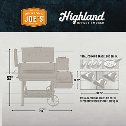 Oklahoma Joe's Highland Offset Smoker - 1520203