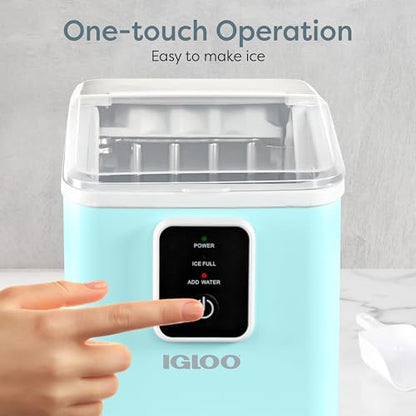 Igloo Ice Maker Countertop, Portable Ice Maker, 26lbs, Aqua