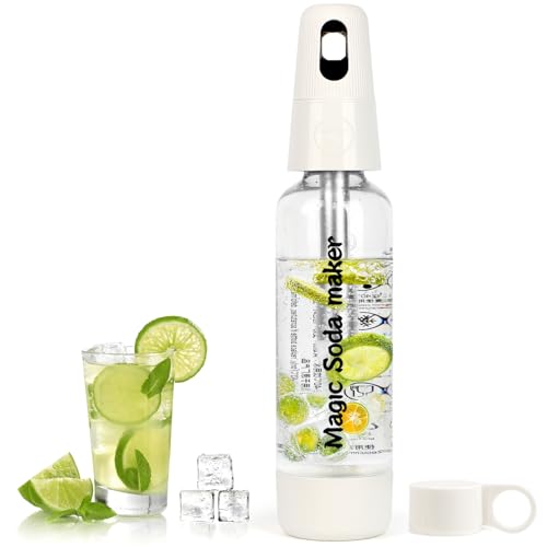 Soda Siphon 1L, Portable Sparkling Water Maker, Carbonated Soda Maker
