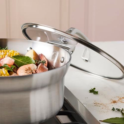 ZWILLING Motion Stainless Steel 5-qt Stainless Steel Dutch Oven with Lid