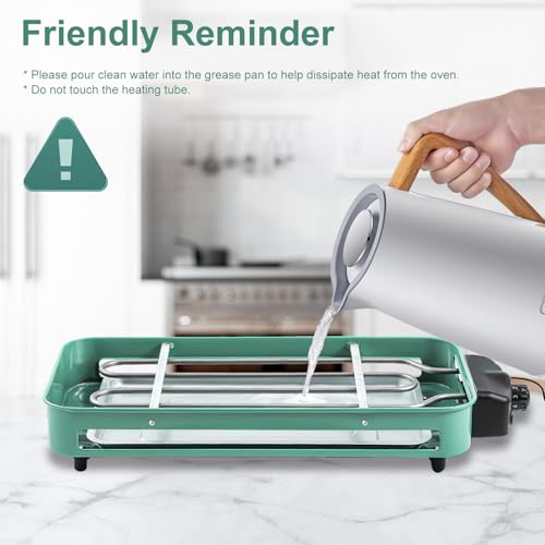 Electric Indoor Grill Smokeless, 1500W 2-in-1 Korean BBQ & Raclette Table Grill with Non-Stick Removable Plates, 5-Temp Control, Dishwasher Safe, Portable Indoor Grills for Kitchen & Family