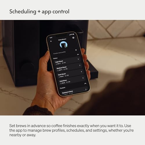 Fellow Aiden Precision Coffee Maker – Automatic Drip Coffee Maker, Single Serve to 10-Cup Capacity, Precise Temperature Control, Thermal Carafe, Cold Brew Preset, Scheduling, Companion App
