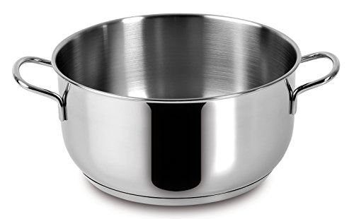 Lagostina Every Stainless Steel Cookware Set, 7-Piece Set, Two-Handle Saucepan 18 cm, Deep Casserole 22 cm, Milk Pan 12 cm, Deep Casserole 14 cm Long Handle and Lids 14.18 and 22 cm