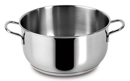 Lagostina Every Stainless Steel Cookware Set, 7-Piece Set, Two-Handle Saucepan 18 cm, Deep Casserole 22 cm, Milk Pan 12 cm, Deep Casserole 14 cm Long Handle and Lids 14.18 and 22 cm