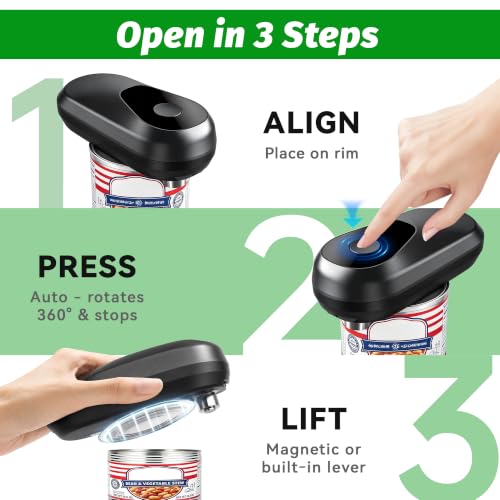 YitaiElite Electric Can Opener Automatic Hands-Free with Smooth Edge