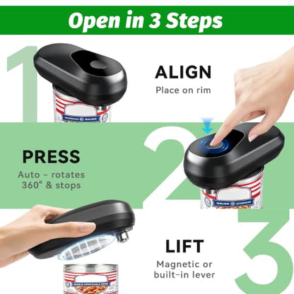 YitaiElite Electric Can Opener Automatic Hands-Free with Smooth Edge