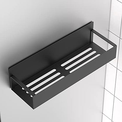 HuggieGems Metal 4 Pack Magnetic Spice Storage Rack Organizer for Refrigerator and Oven, Black Fridge Organizers and Storage
