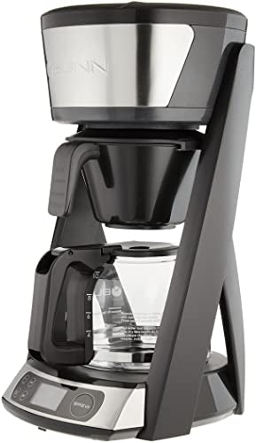 BUNN HB Heat N Brew Programmable Coffee Maker, 10 cup, Stainless Steel, 46500.0003