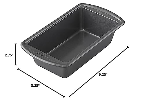 Wilton Platinum Non-Stick 9 x 5 in Loaf Pan, Cold-Rolled Steel Bakeware, Made without PFAS, Packaging May Vary