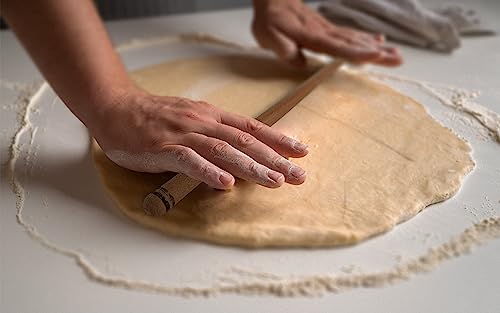 THE VIOLET 80 cm (31.5 Inch) Turkish Baklava Wood Extra Long Rolling Pin | Baking, Dough, Pasta, Kitchen