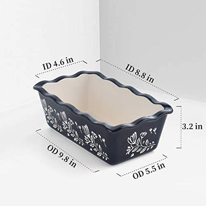 Wisenvoy Loaf Pans for Baking - Ceramic & Porcelain Nonstick Bread Pans