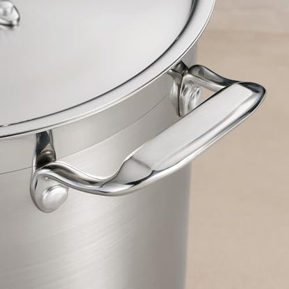 Tramontina Gourmet Stainless Steel 8-Quart Stock Pot with Lid